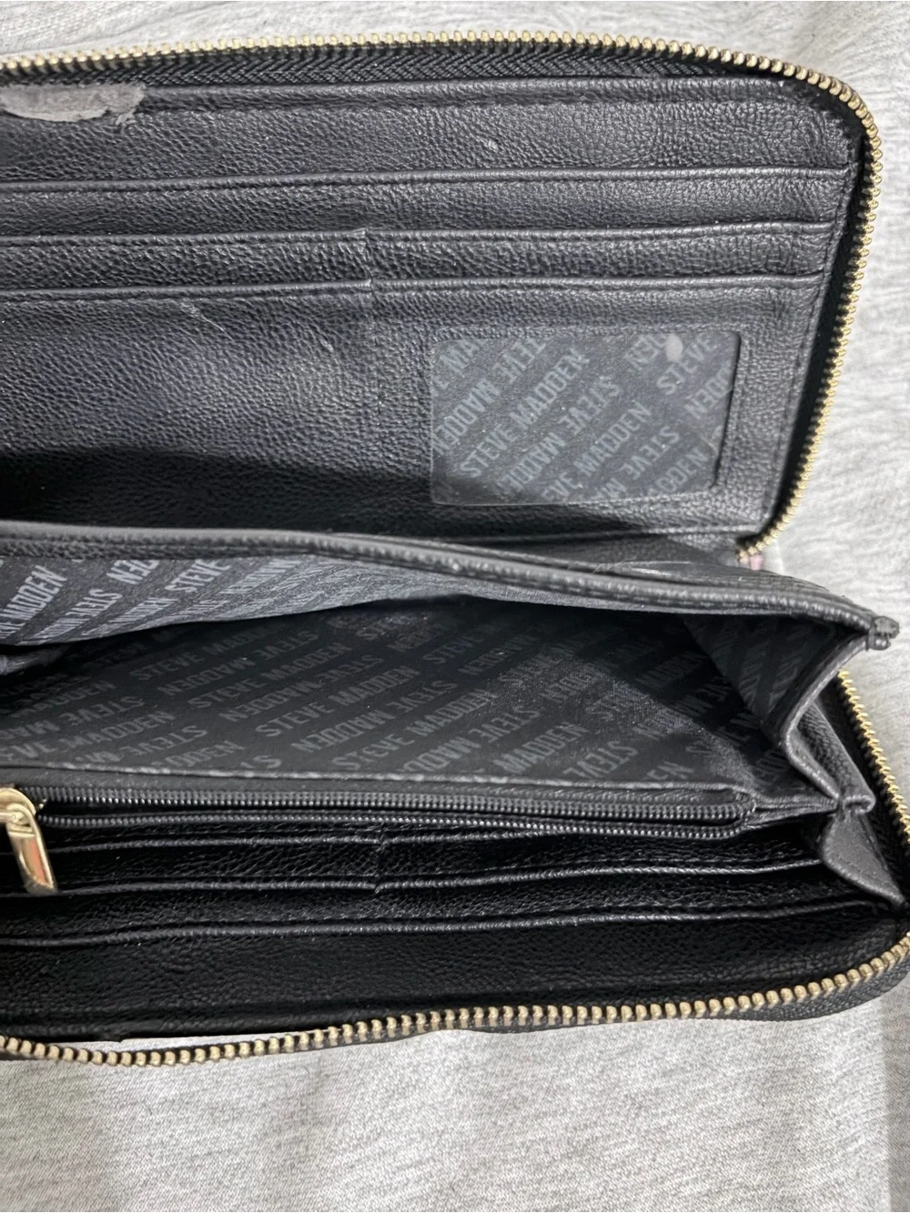 Steve Madden Multicolor Logo Wristlet - Black Strap